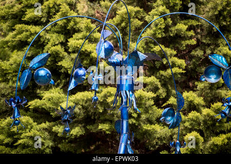 Metall-Skulptur, South Carolina Botanical Gardens, Clemson, South Carolina, USA Stockfoto