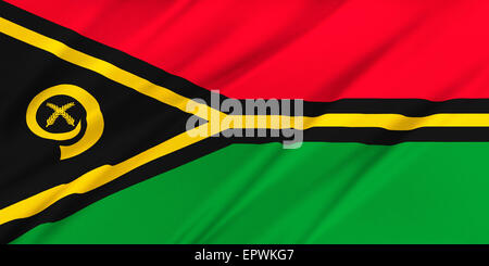 Flagge von Vanuatu Stockfoto