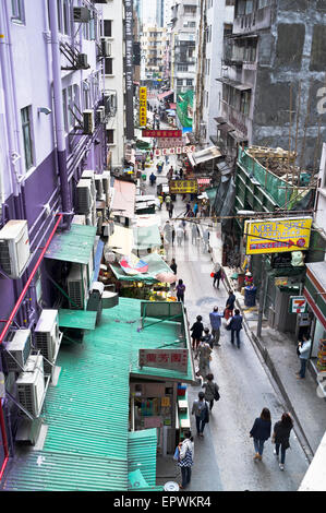 dh Mitte Level CENTRAL HONG KONG Mitte Ebenen Straße mit Menschen Stockfoto