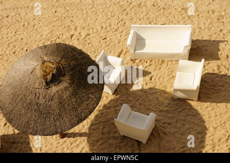 Sandy Beach Draufsicht Stockfoto