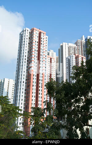 dh Wohnungen ABERDEEN HONG KONG Aberdeen Hochhaus wohnen Wohnungen Hongkong Wolkenkratzer Stockfoto
