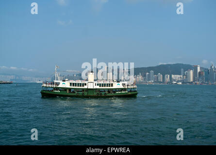 dh VICTORIA HARBOUR HONG KONG Star Fähre Hafen von Hongkong Stockfoto