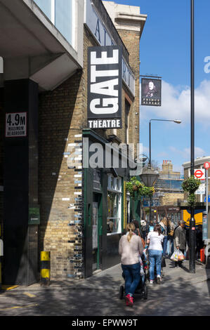 Das Gate-Theater in London Notting Hill Gate. Stockfoto