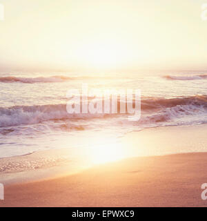 USA, Florida, Jupiter, Strand bei Sonnenuntergang Stockfoto