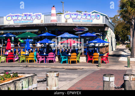 Terrasse, Casual Speiserestaurant, Gulfport, Florida, USA Stockfoto