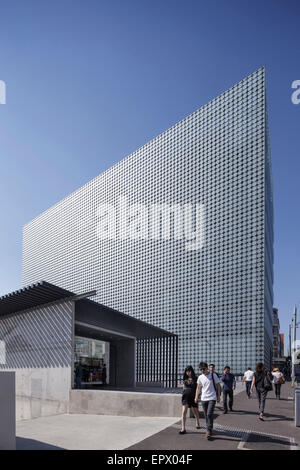 Außenfassade des RMIT Design-Hub, Melbourne, Australien Stockfoto