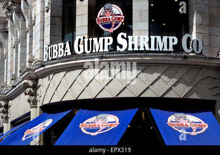 London, England, Vereinigtes Königreich. Bubba Gump Shrimp Co. Niederlassung in Coventry Street Stockfoto