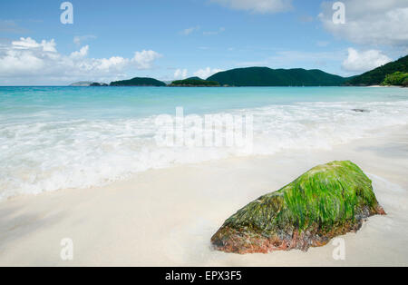 USA, Virgin Islands, Trunk Bay, St. John, malerischen Küste anzeigen Stockfoto