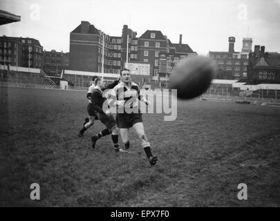 London Wasps V Cardiff Blues, Rugby Union überein, Dezember 1959. Stockfoto