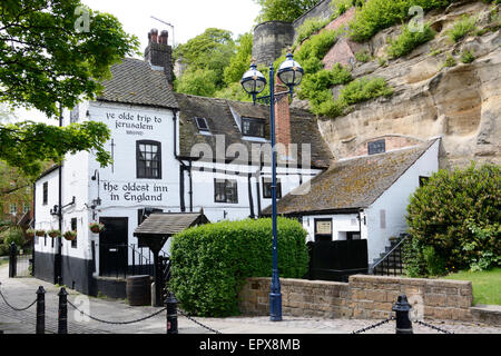 Reise nach Jerusalem Inn, Nottingham. England. Stockfoto