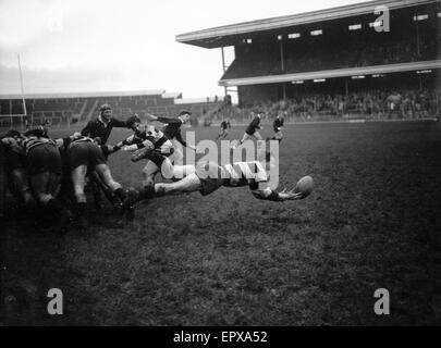 London Wasps V Cardiff Blues, Rugby Union überein, Dezember 1959. Stockfoto