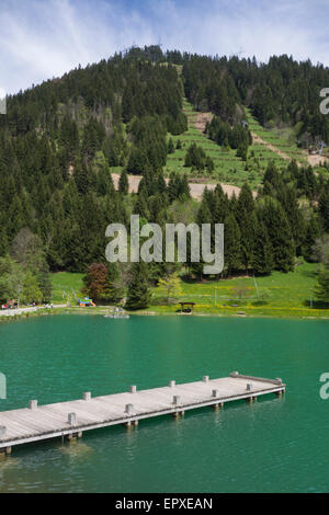 See Vonnes (Lac de Vonnes) in Châtel, Haute-Savoie, Rhône-Alpes, Frankreich Stockfoto