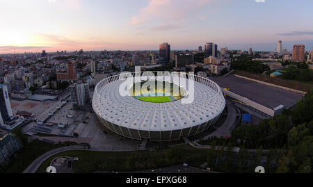 Luftaufnahme des Olympic Arena in Kiew, Ukraine Stockfoto