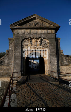 Porte des Campani bei Saint-Martin-de-Ré, Charente-Maritime, Frankreich. Stockfoto