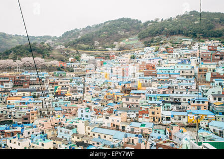 Gamcheon Culture Village in Busan, Südkorea. Stockfoto