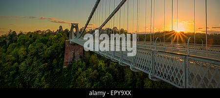 Clifton Suspension Bridge in Bristol Stockfoto