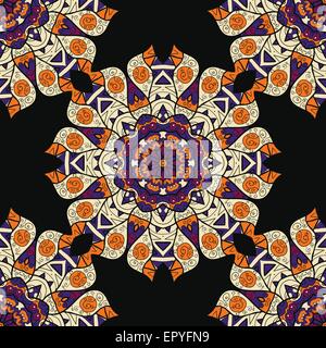 Arabesque Musterdesign.  Textur-Vektor. Stoff-Abbildung. Stock Vektor