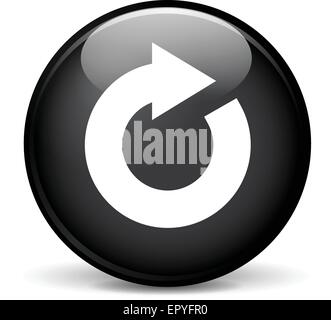 Außenillustration laden schwarze Kugel Ikone des modernen Designs Stock Vektor