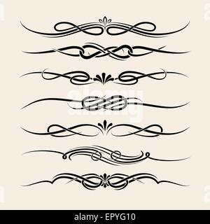 Teiler und Header Set Stock Vektor