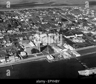 Blick auf die Hauptstadt Port Stanley, die Falkland-Inseln (British Overseas Territory), in der Süd-Atlantic.picture 1986 getroffen Stockfoto