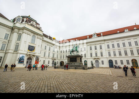 Josefsplatz in Wien - Wiener Josefsplatz Stockfoto