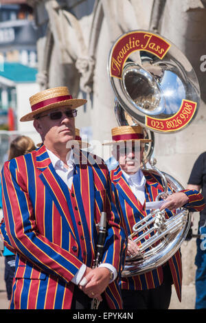 Bournemouth, Dorset, UK 23. Mai 2015. Reflexionen von Bournemouth - akustische Jass, traditionellen jazz-Band, kommt zu Bournemouth Credit: Carolyn Jenkins/Alamy Live News Stockfoto