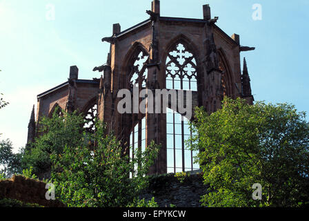 DEU, Deutschland, Ruine der Wernerkapelle in Bachrach am Rhein.  DEU, Deutschland, Ruine der Wernerkapelle in Bacharach Stockfoto