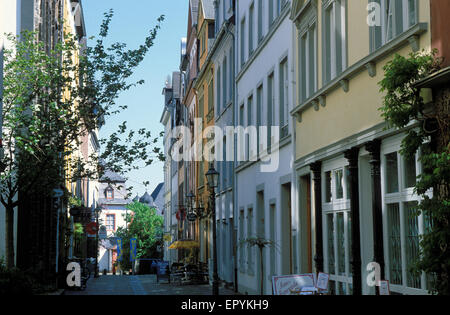 DEU, Deutschland, Koblenz, die Straße Mehlgasse im alten Teil der Stadt.  DEU, Deutschland, Koblenz, sterben Mehlgasse in der Altsta Stockfoto