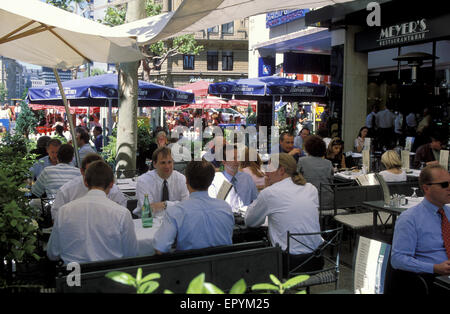 DEU, Deutschland, Hessen, Frankfurt, Restaurant Grosse Bockenheimer Straße, die so genannte Fressgass.  DEU, Deutschland, Hessen, Frank Stockfoto