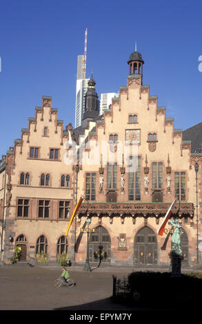 DEU, Deutschland, Hessen, Frankfurt, Nicolaikirche, Roemer, Rathaus.  DEU, Deutschland, Hessen, Frankfurt Am Main, der Nicolaikirche, Stockfoto