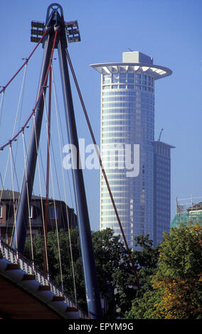 DEU, Deutschland, Hessen, Frankfurt, Westendtower, High-Rise Gebäude der DZ Bank, Krone Hochhaus, Westendstreet 1, Hohlbeinst Stockfoto