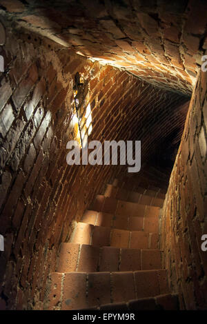 Dungeon-Treppe (Burg Turaida, Lettland) Stockfoto