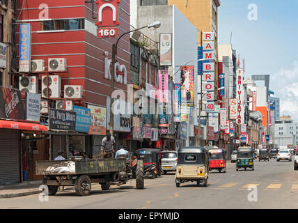 Main Street, Pettah, Colombo, Sri Lanka Stockfoto