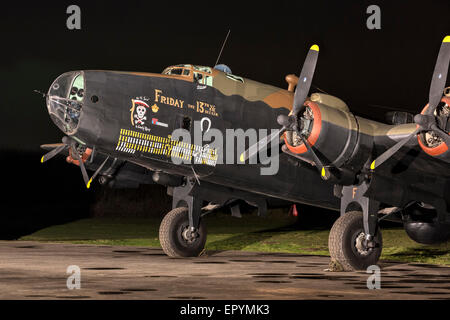 Handley Page Halifax WW2 Bomber - Freitag 13. Stockfoto