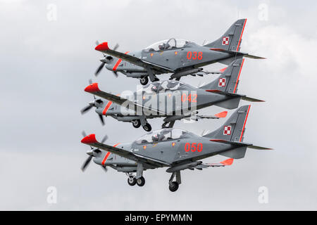 PZL-130 Orlik Flugzeug der polnischen Kunstflugstaffel Stockfoto