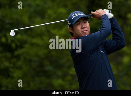 Wentworth, UK. 23. Mai 2015. BMW PGA Golf Championship. Runde 3. Byeong Hun ein [KOR] 5. Abschlag, während der dritten Runde der 2015 BMW PGA Championship von The West Course Wentworth Golf Club Credit: Action Plus Sport/Alamy Live News Stockfoto