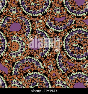 Abstrakte ungewöhnliche Mandala Kaleidoskop symmetrische bunte Dekoration Vektor wallpaper Stock Vektor