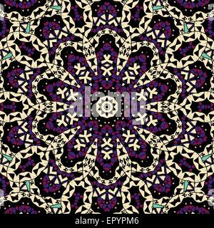 Stammes-afrikanischen abstrakte Musterdesign in brauner Farbe Stock Vektor