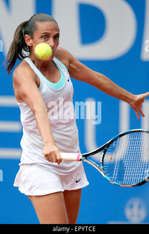 Nürnberg, Deutschland. 23. Mai 2015. Roberta Vinci Italiens in Aktion während des Finales gegen Karin Knapp Italiens in der WTA-Tennis-Turnier in Nürnberg, 23. Mai 2015. Foto: DANIEL KARMANN/Dpa/Alamy Live News Stockfoto