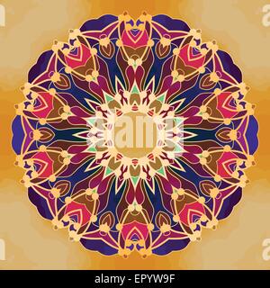 Abstrakte Mandala Hintergrund Stock Vektor