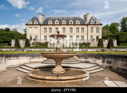 Schloss d'Auvers Sur Oise, in das Dorf, wo Vincent van Gogh, lebte die letzten 70 Tage seines Lebens, Oise, Frankreich Stockfoto