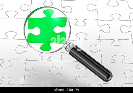 Führung-Konzept isoliert auf weißem Hintergrund Stockfoto