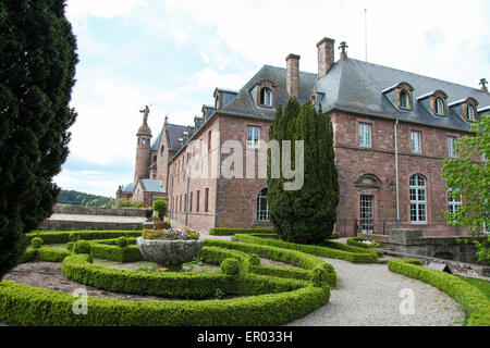 Hohenburg Abbey am Mont Sainte-Odile in den Vogesen im Elsass, Frankreich. Stockfoto