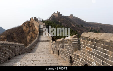 Die große Mauer von China - Jinshanling-Abschnitt Stockfoto