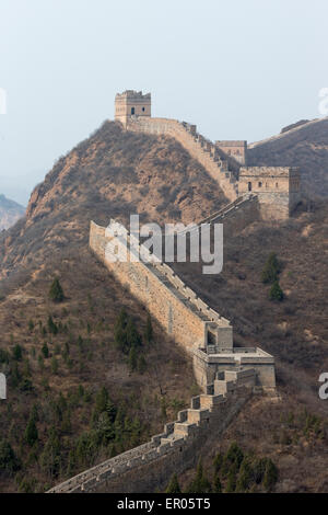 Die große Mauer von China - Jinshanling-Abschnitt Stockfoto