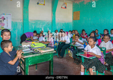 Christliche Schule in Guazacapan Guatemala Stockfoto