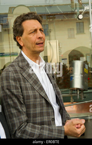 Italien Milan Expo 2015 Cesare Baldrighi Präsident Konsortium Grana Padano Stockfoto