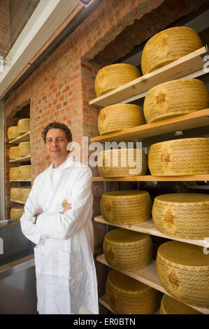 Italien Milan Expo 2015 Cesare Baldrighi Präsident Konsortium Grana Padano Stockfoto