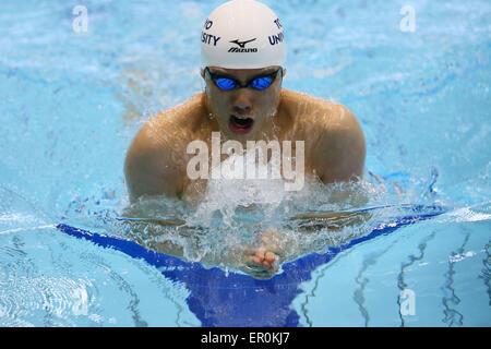 Tokio, Japan. 24. Mai 2015. Akihiro Yamaguchi Schwimmen: Japan Open 2015 Herren 200m Brustschwimmen Wärmeregelung Tatsumi internationale Schwimmbad in Tokio, Japan. © Yohei Osada/AFLO SPORT/Alamy Live-Nachrichten Stockfoto