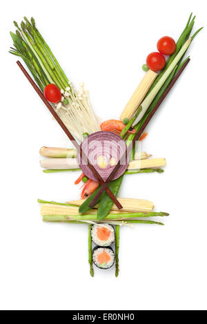 Das Essen ist Geld. Stockfoto